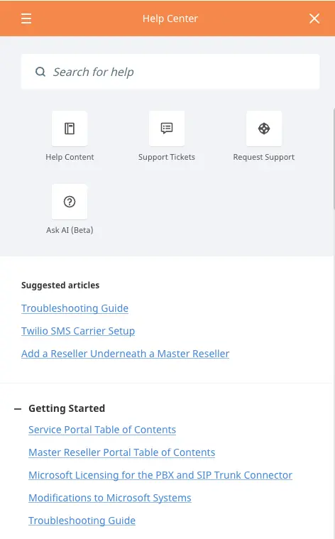 Teammate Help center