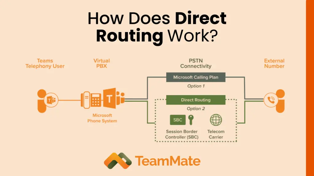 Infographic about how direct routing works: Ultimate guide for companies