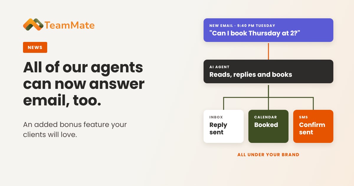 AI agent reading an email, replying and booking an appointment